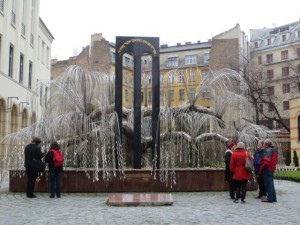 the Tree of Life in the Raoul Wallenberg Memorial Park at the Great Synagogue