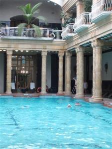 Budapest is know for its thermal bathes--we went to the Gellert